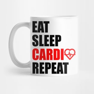 Eat sleep cardio repeat Mug